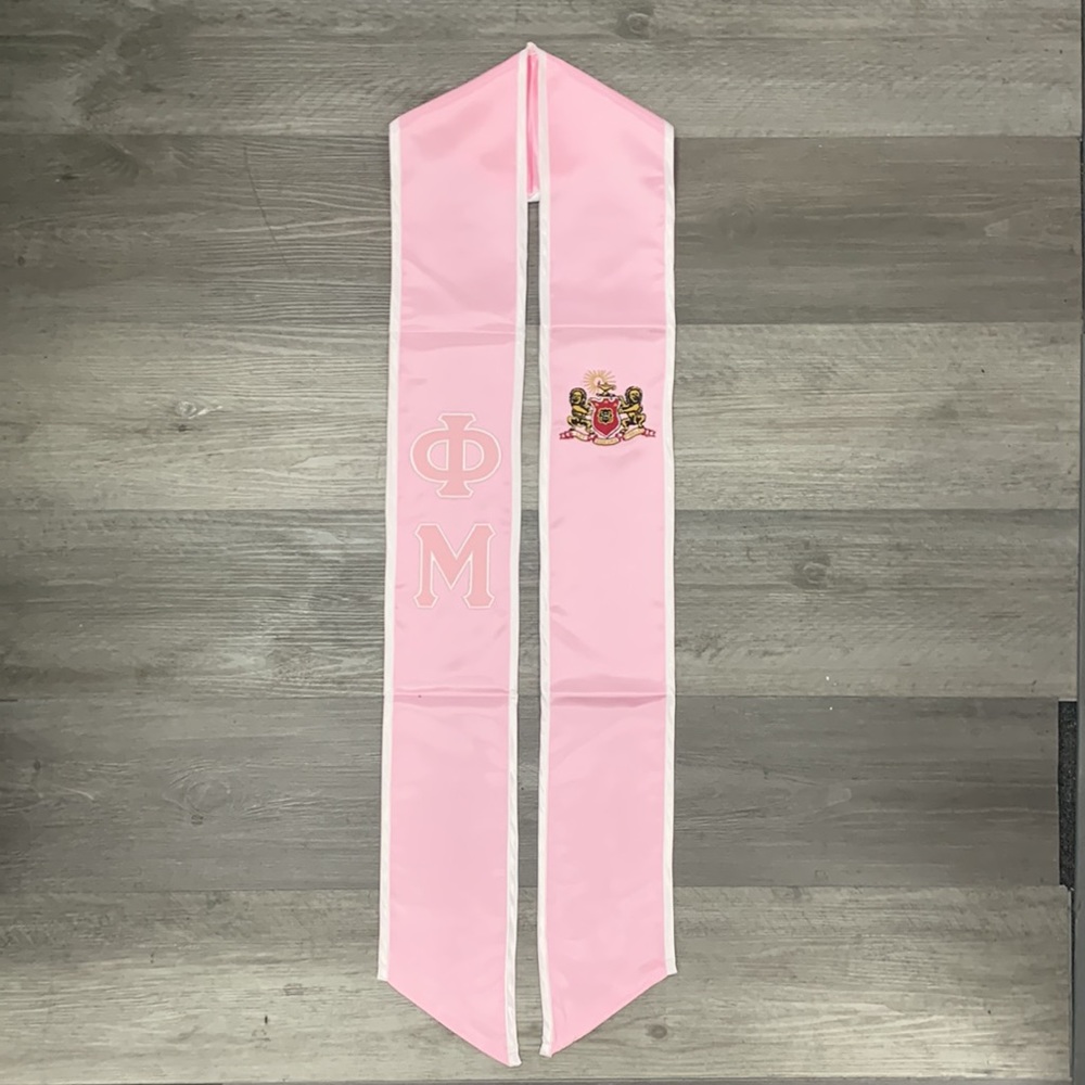 Phi Mu class of 2025 Graduation Stole Sash